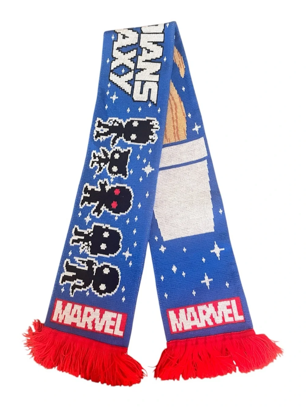 Marvel Guardians of the Galaxy Scarf Groot Rocket Star Lord Knit